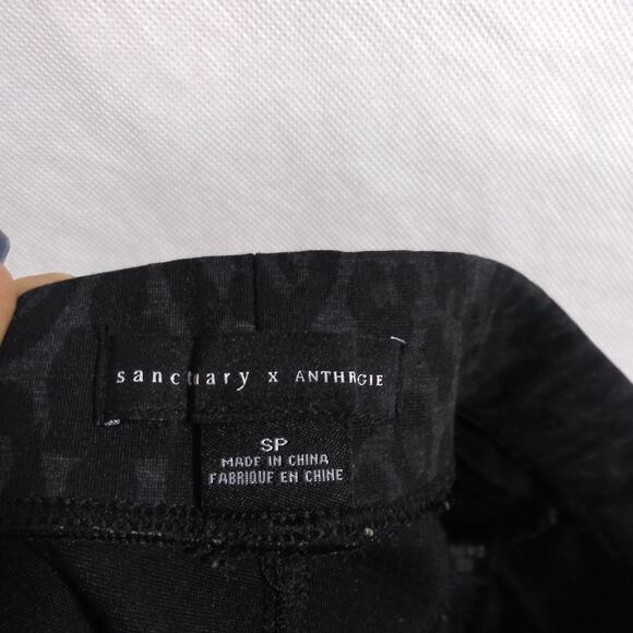 Sanctuary x Anthropologie Runway Shimmer Leopard Leggings Size Small P - Picture 7 of 8